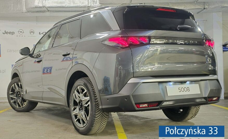 Peugeot 5008 1.2 Hybrid 145 KM eDCS6 GT|Pak. Bezp, Zimowy|Hak|Polisa za 1 %