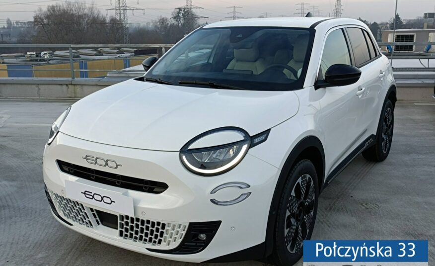 Fiat 600 1.2 110 KM DCT6 Hybrid | wersja La Prima | Biały