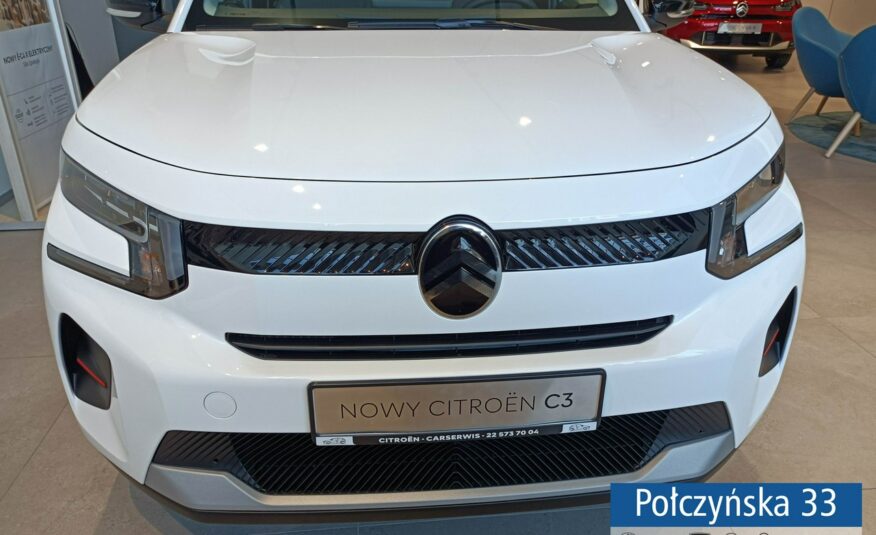 Citroen C3 1.2 Turbo 100 KM | wersja You Pack Plus |Polar White |2024