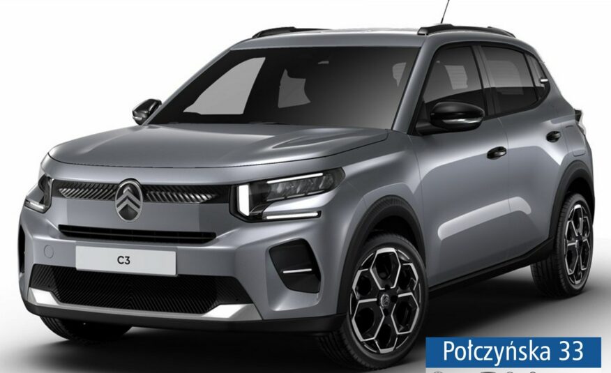 Citroen C3 1.2 Turbo 100 KM MT6 wersja Max |Mercury Grey | Nowy model 2025